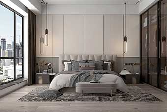 三亚现代风格-卧室
