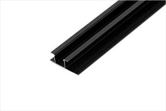 三亚航空纤维墙咔铝合金带灯中条（哑黑氧化）