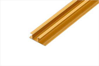 三亚航空纤维墙咔铝合金带灯中条（钛金氧化）