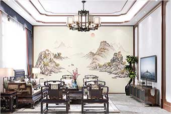 三亚森佰汇航空纤维墙咔（巴山蜀水）